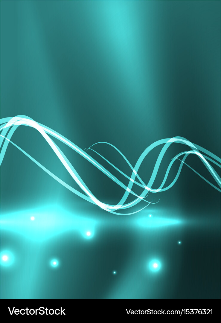 Glowing shiny wave background Royalty Free Vector Image