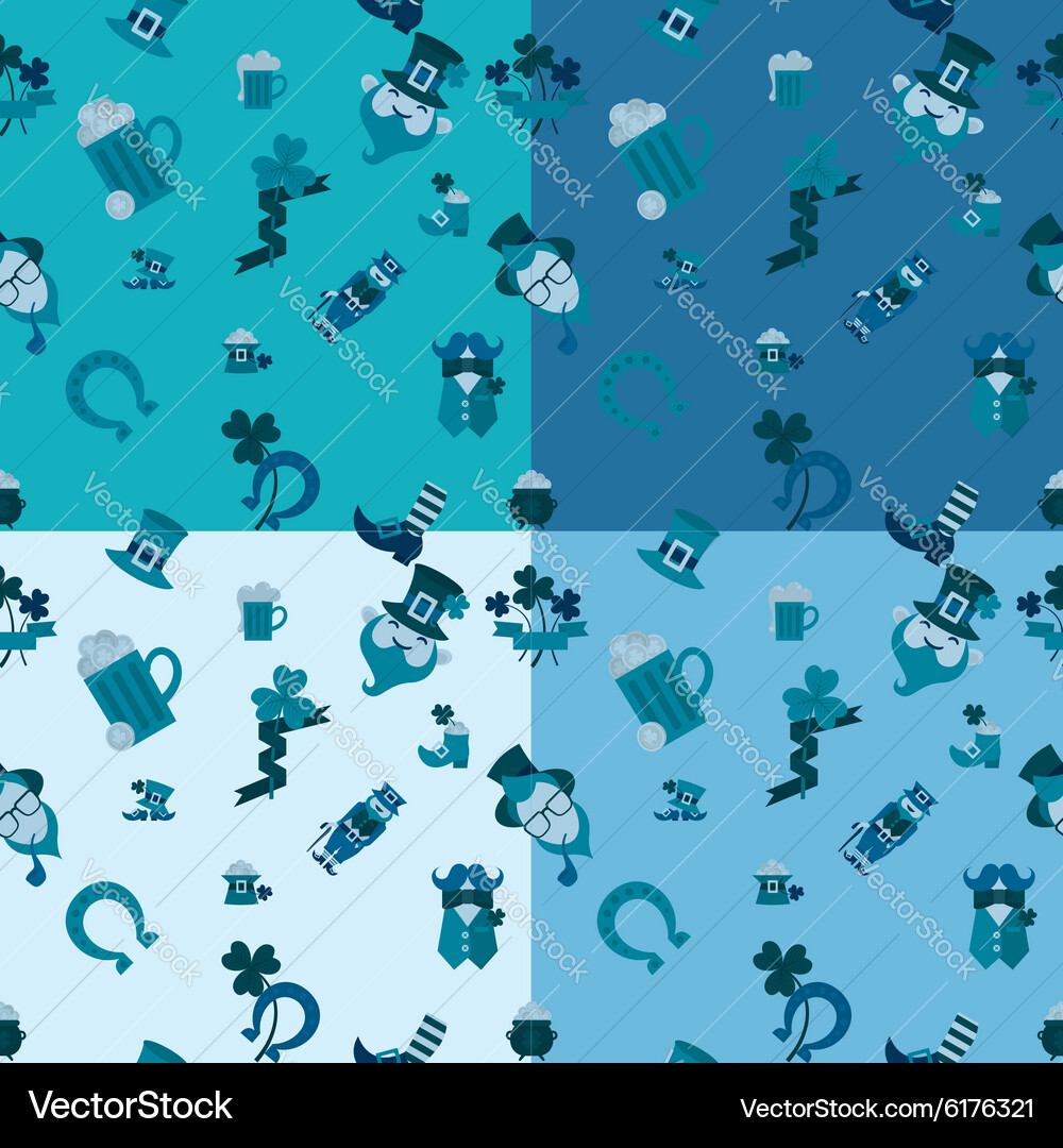 Saint patricks day seamless pattern Royalty Free Vector