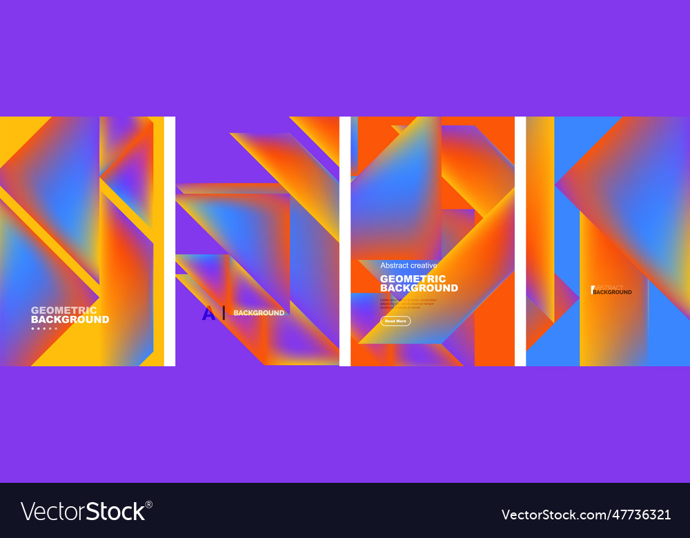 Set of abstract backgrounds - overlapping