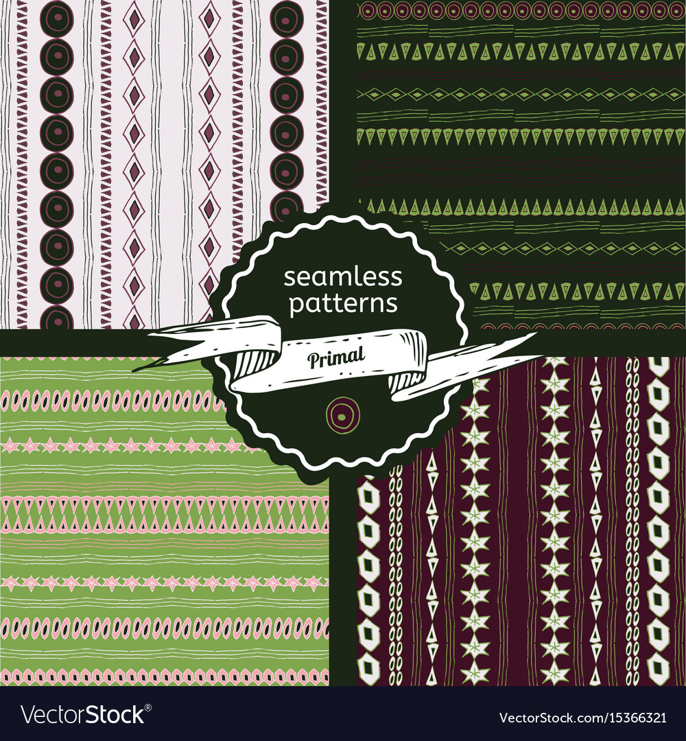 Set of primal seamless patterns