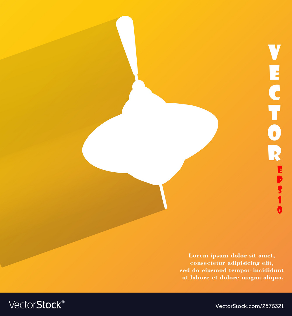 Whirligig flat modern web button with long shadow
