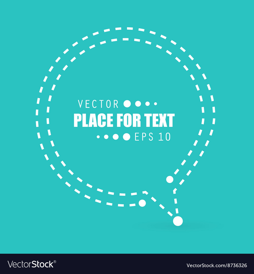 Abstract concept empty speech square quote