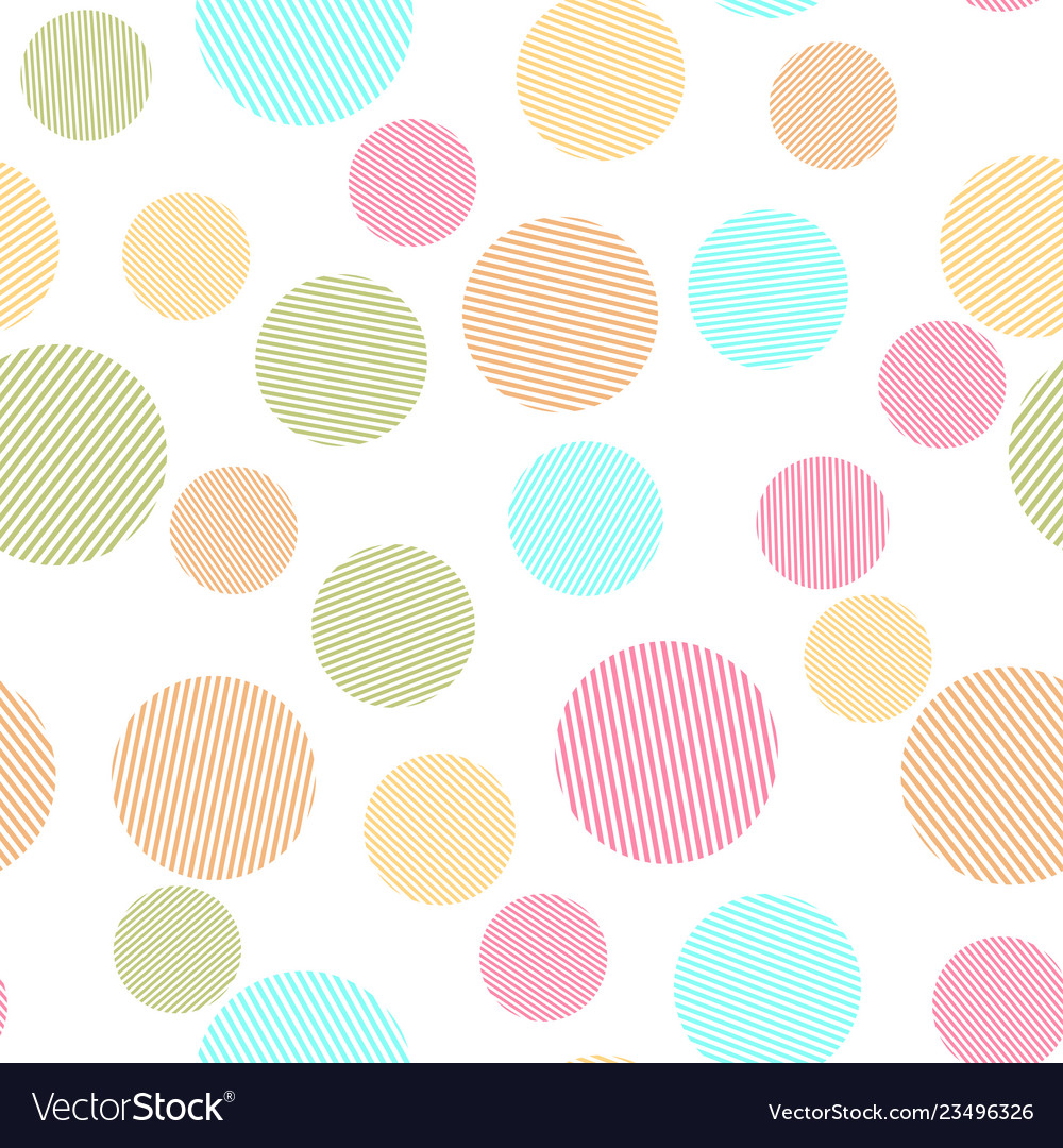 Abstract seamless pattern with colorful circles vector image Abstract seamless pattern with colorful circles