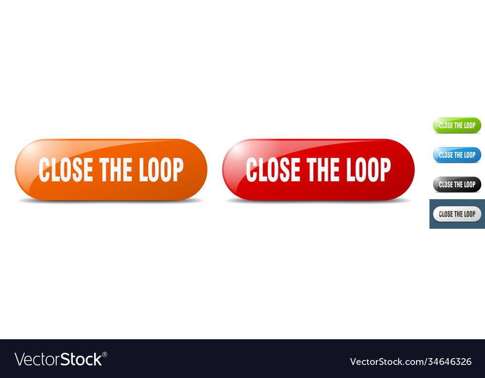 Close loop button key sign push set