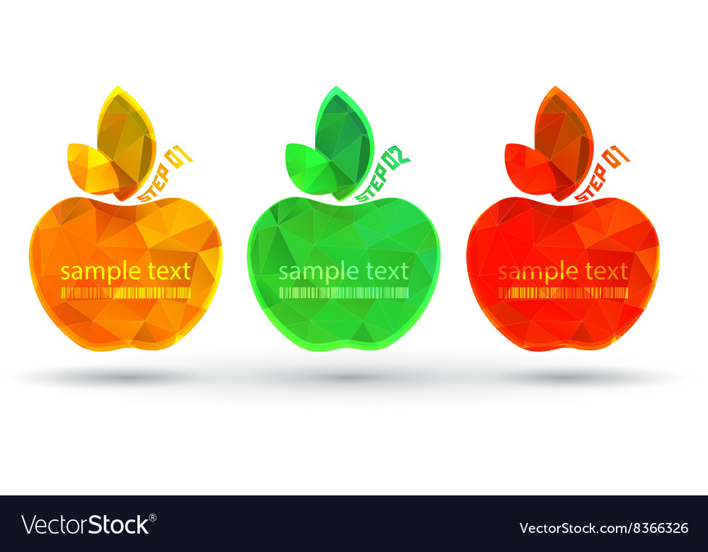 Empty frame apples with place for text on a black