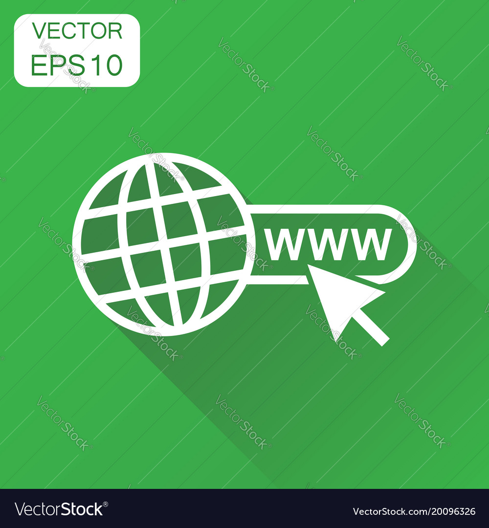 Go to web icon business concept network internet