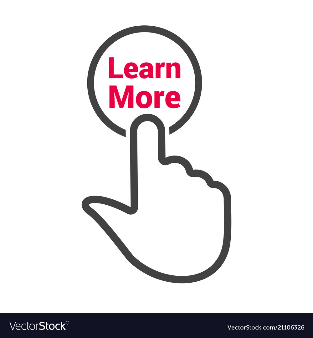Hand Pressing Learn More Button