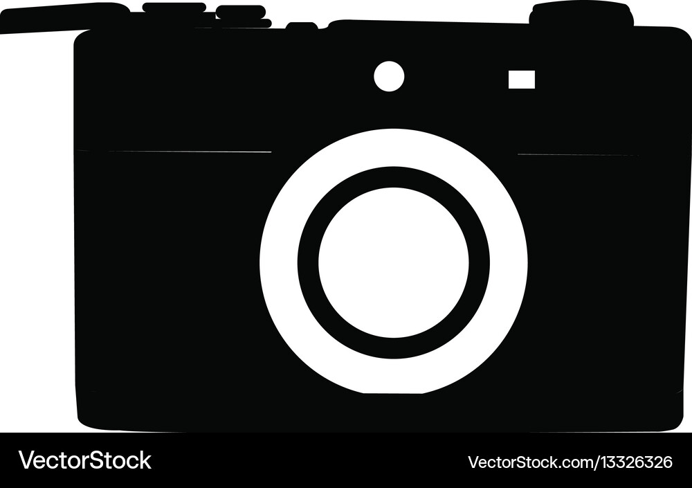 Isolated retro camera Royalty Free Vector Image