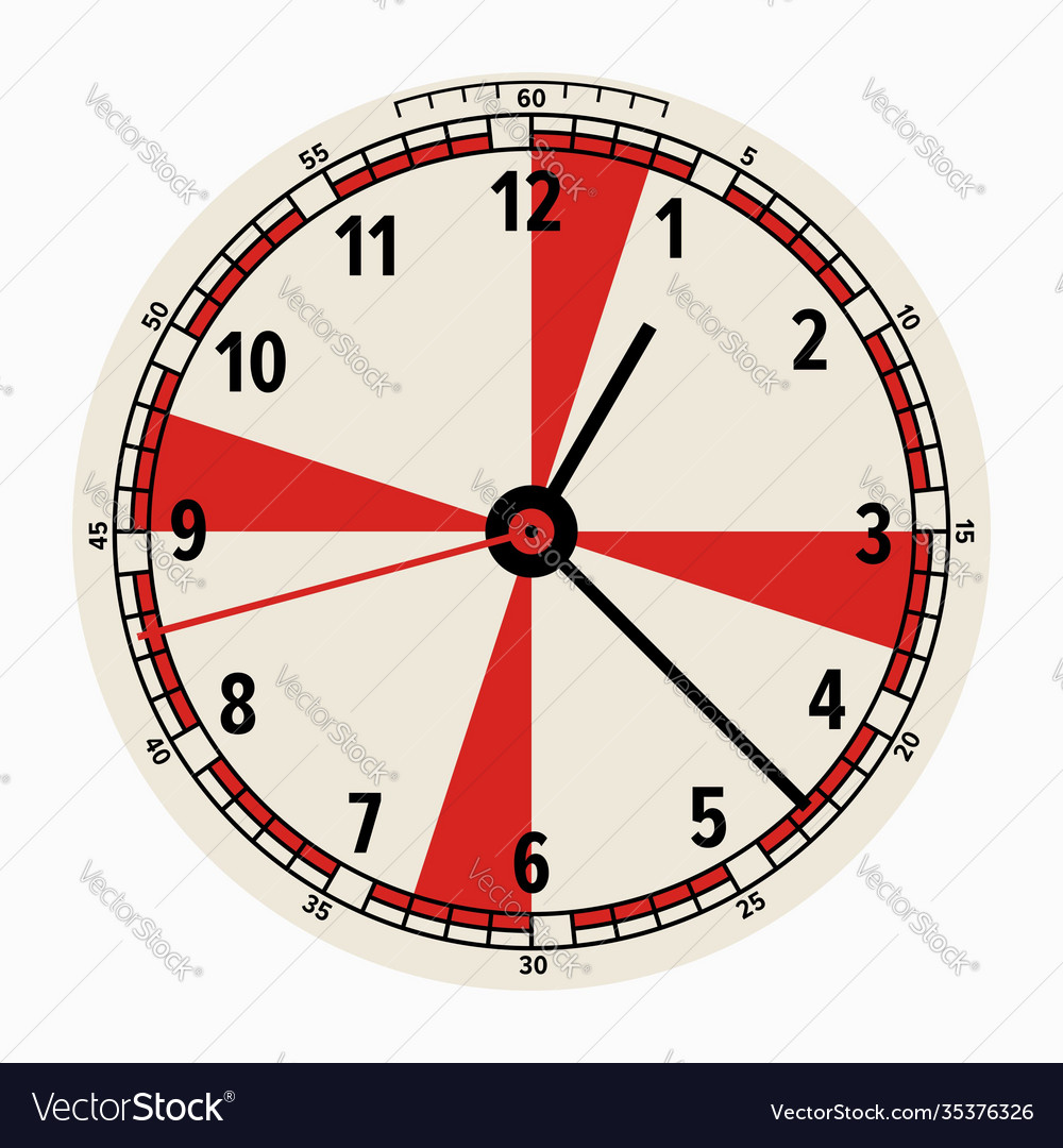 Nautical ship clock color version