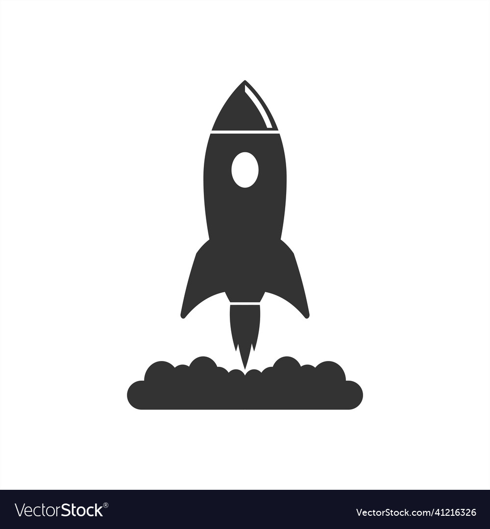 Rocket Launch Icon - Startup Vector