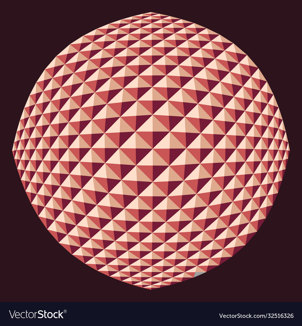Triangle sphere abstract background Vector Image Triangle sphere abstract background