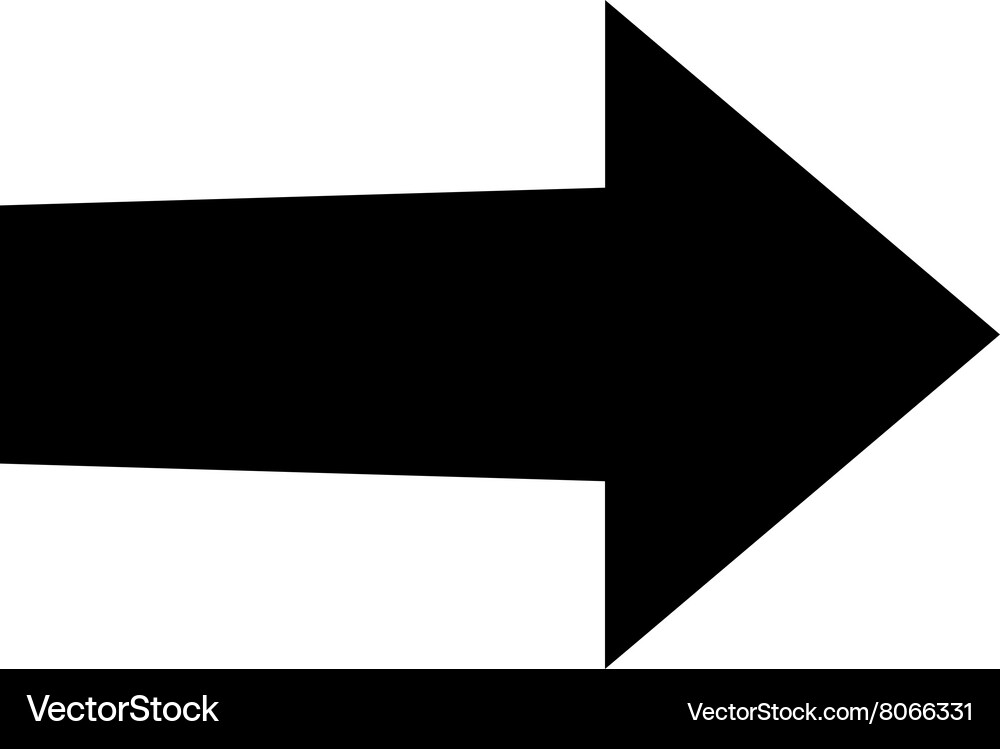 Arrow right flat icon Royalty Free Vector Image