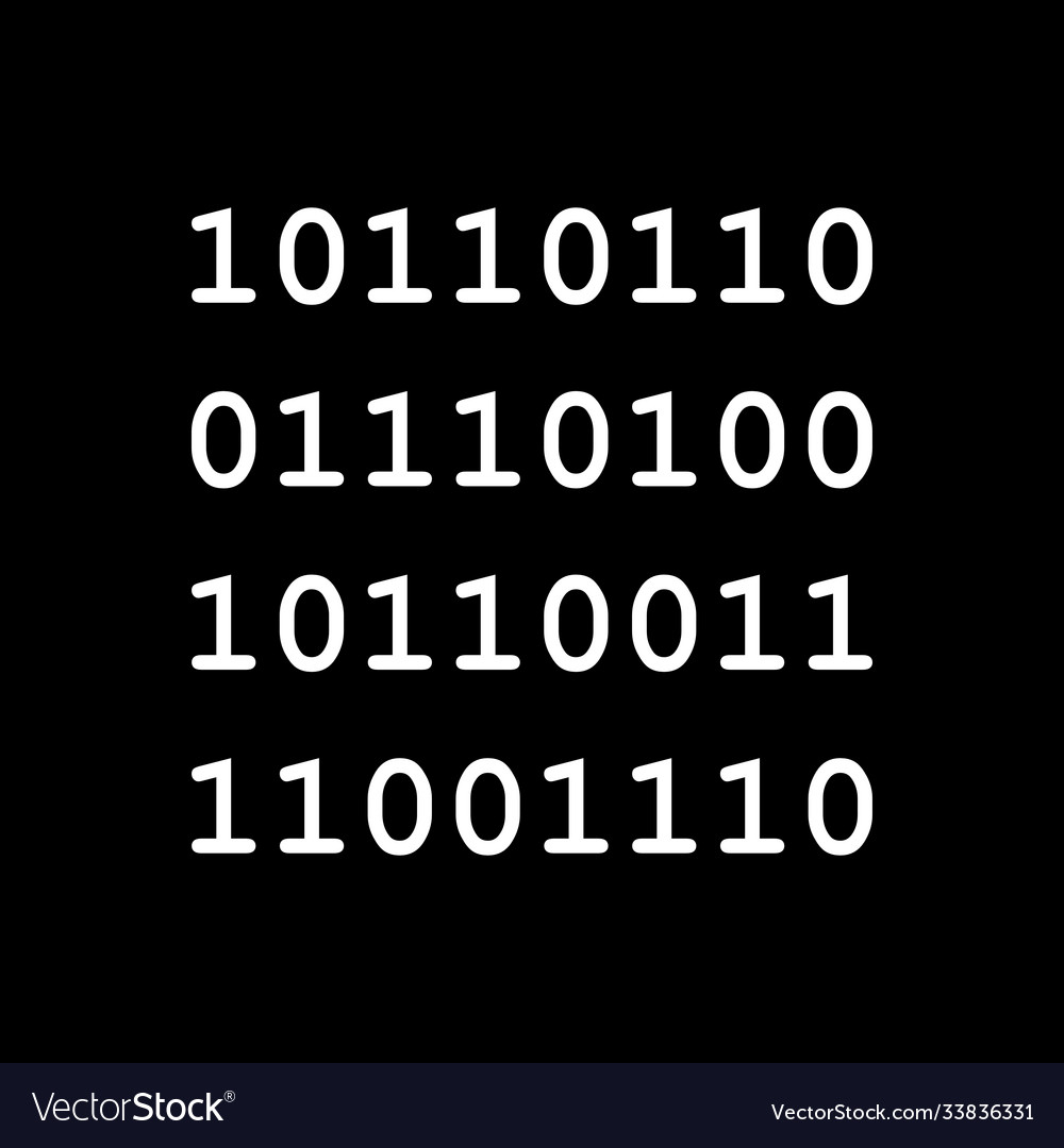Binary code and background
