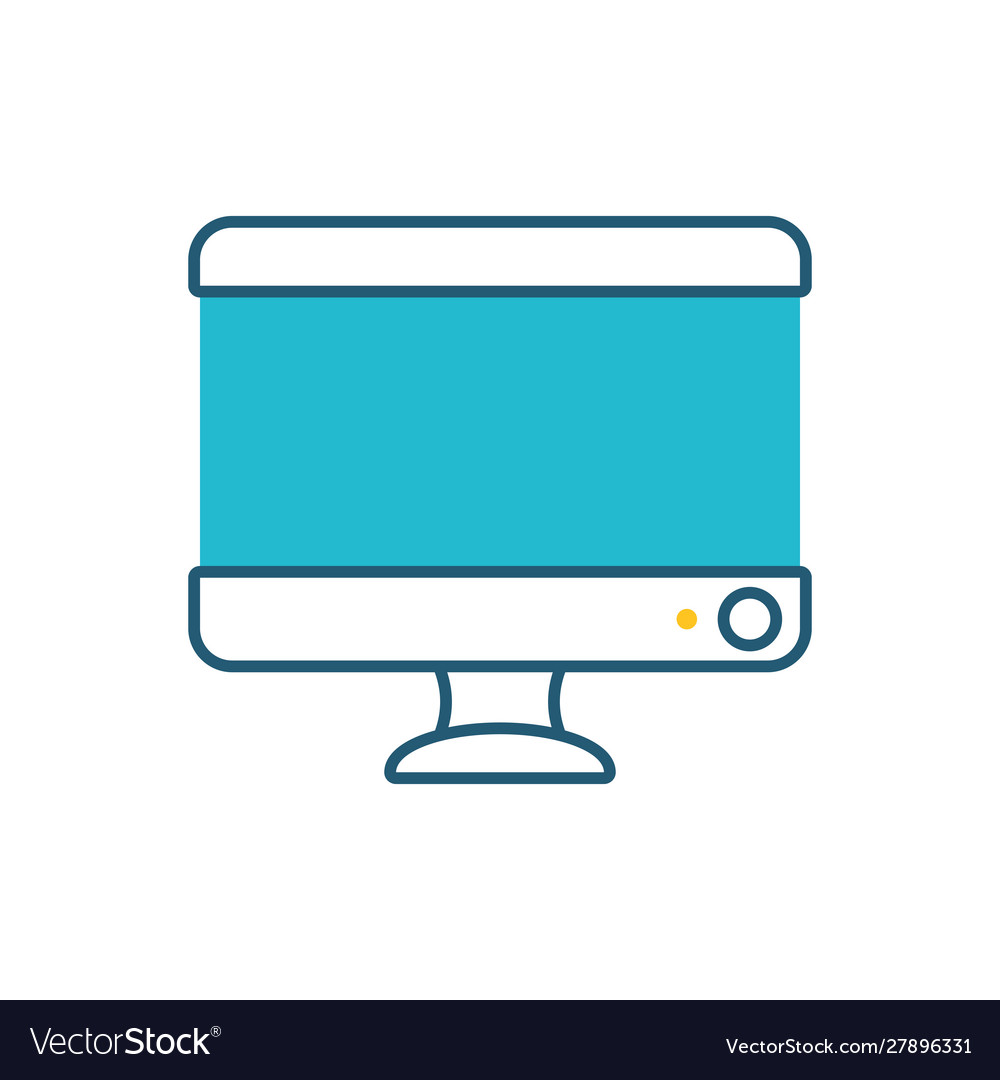 Computer desktop display isolated icon