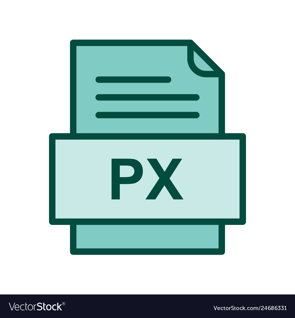 Px file document icon