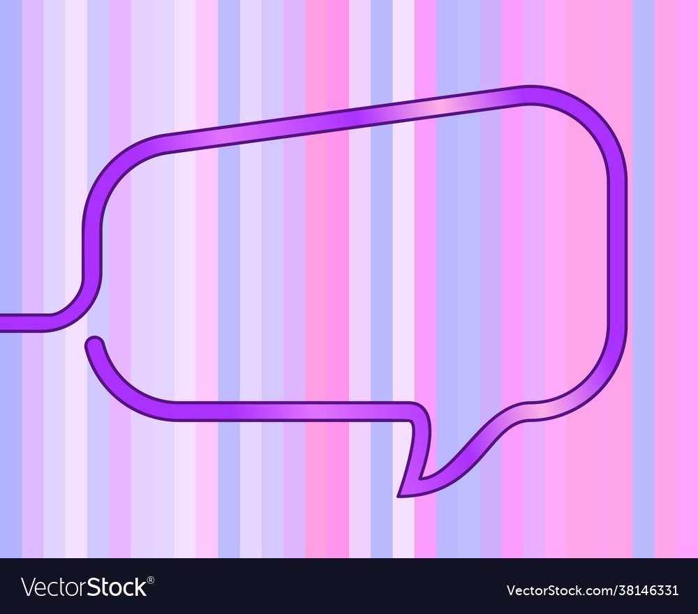 Rectangular speech bubble made one continuous vector image Rectangular speech bubble made one continuous
