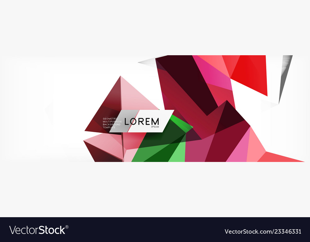 Science background abstract triangle pattern Vector Image Science background abstract triangle pattern