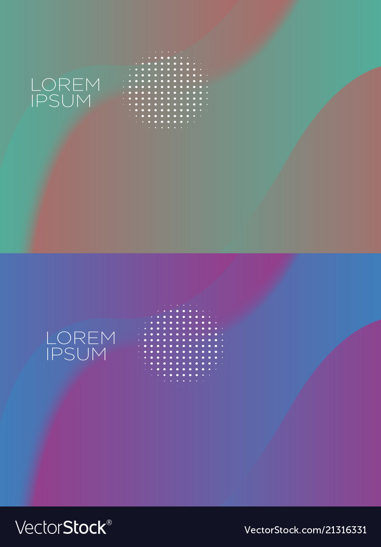 Smooth abstract colorful backgrounds set - eps10