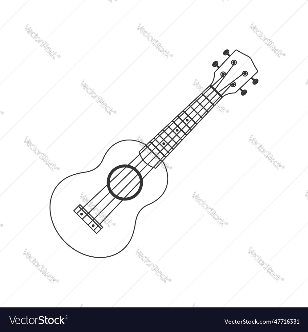 Ukulele sign Royalty Free Vector Image VectorStock