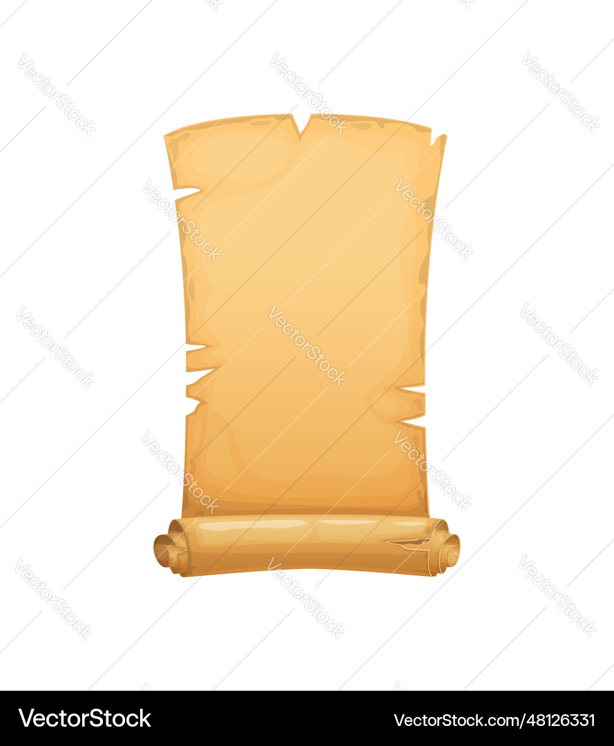 Vintage paper scroll old manuscript ancient map Vector Image