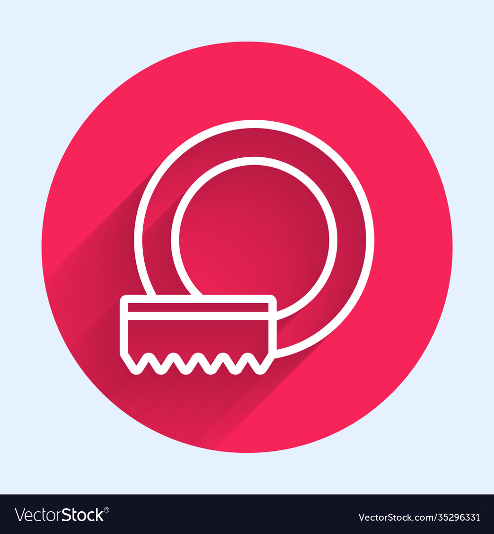 White line washing dishes icon isolated with long