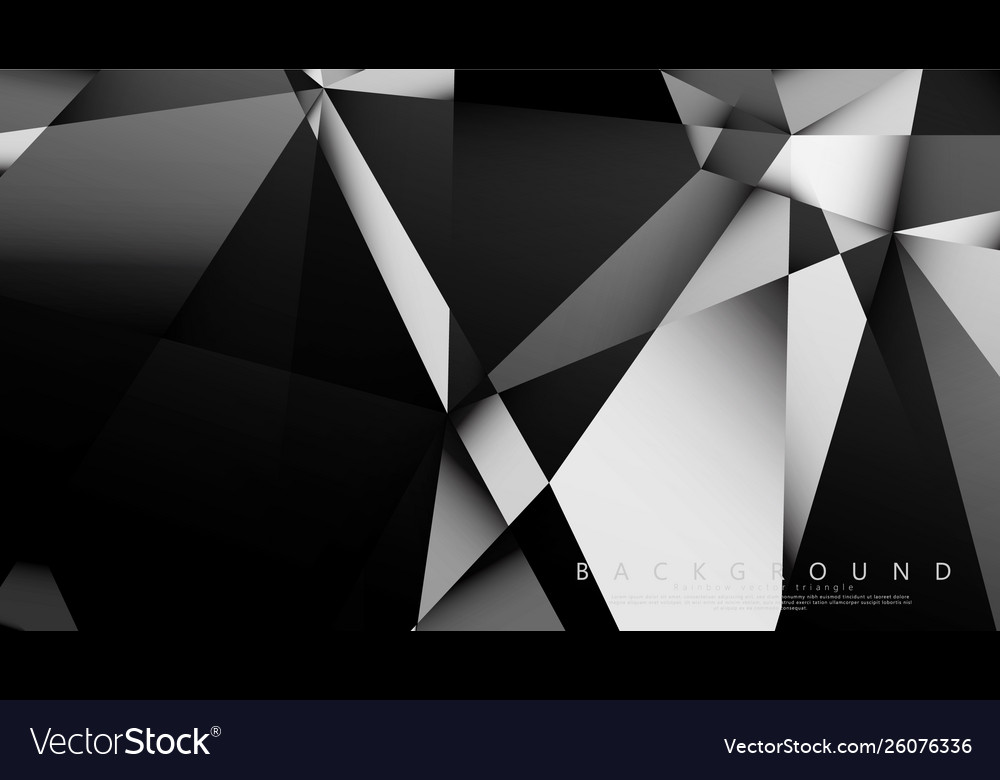 Abstract geometric background dark triangle vector image Abstract geometric background dark triangle