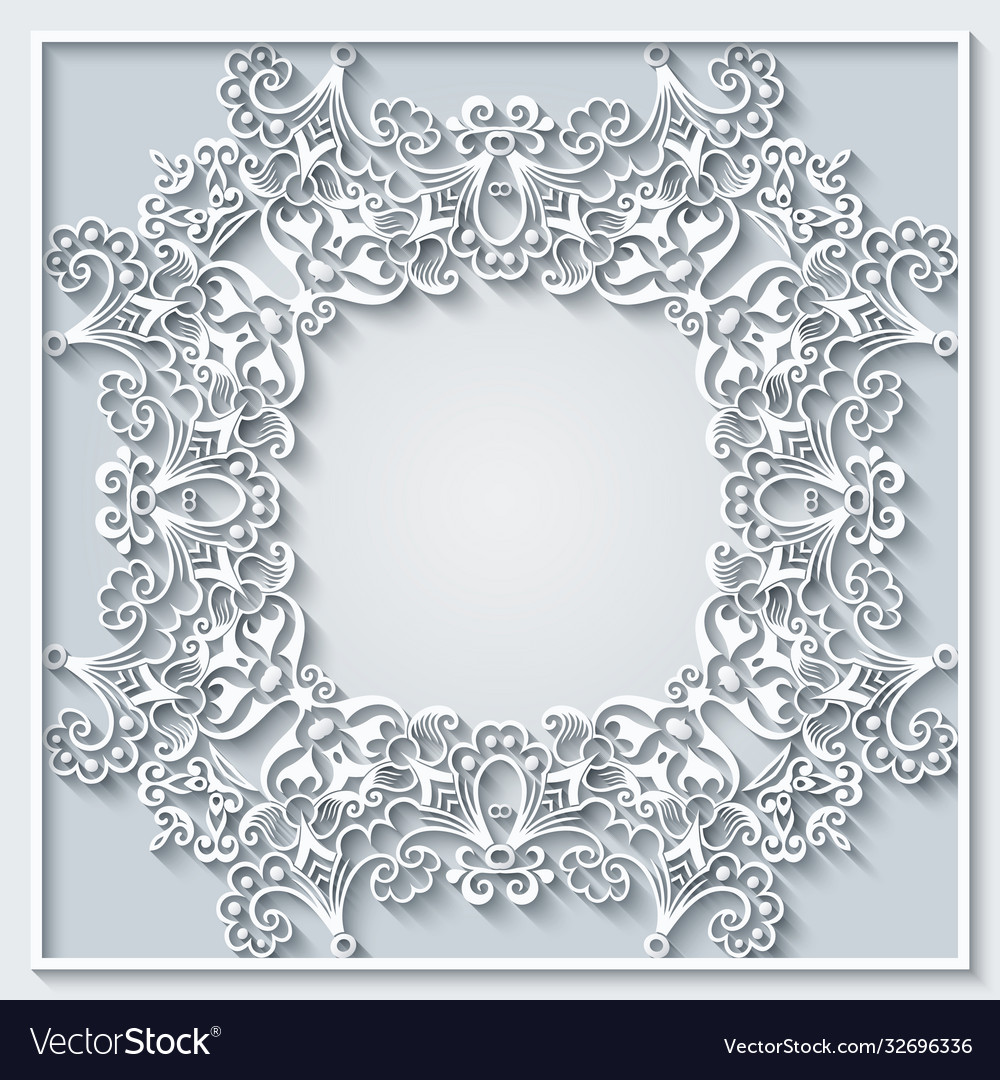 Abstract ornamental nature vintage frame