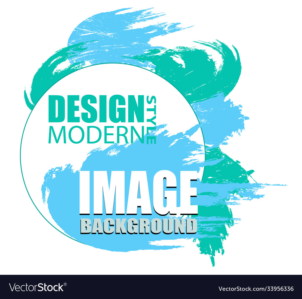 Colorful round abstract shape frame for text