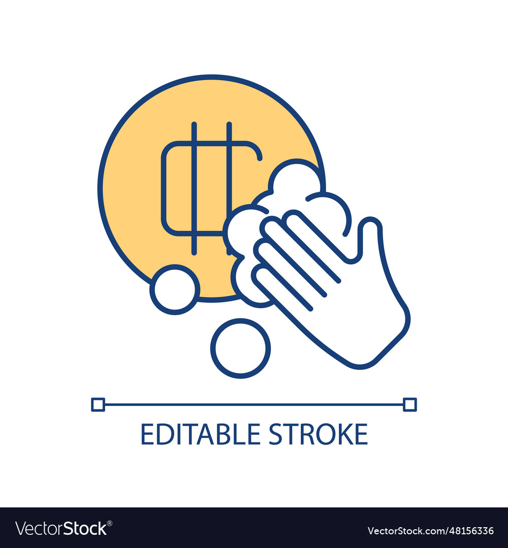 Customizable potential for misuse linear icon