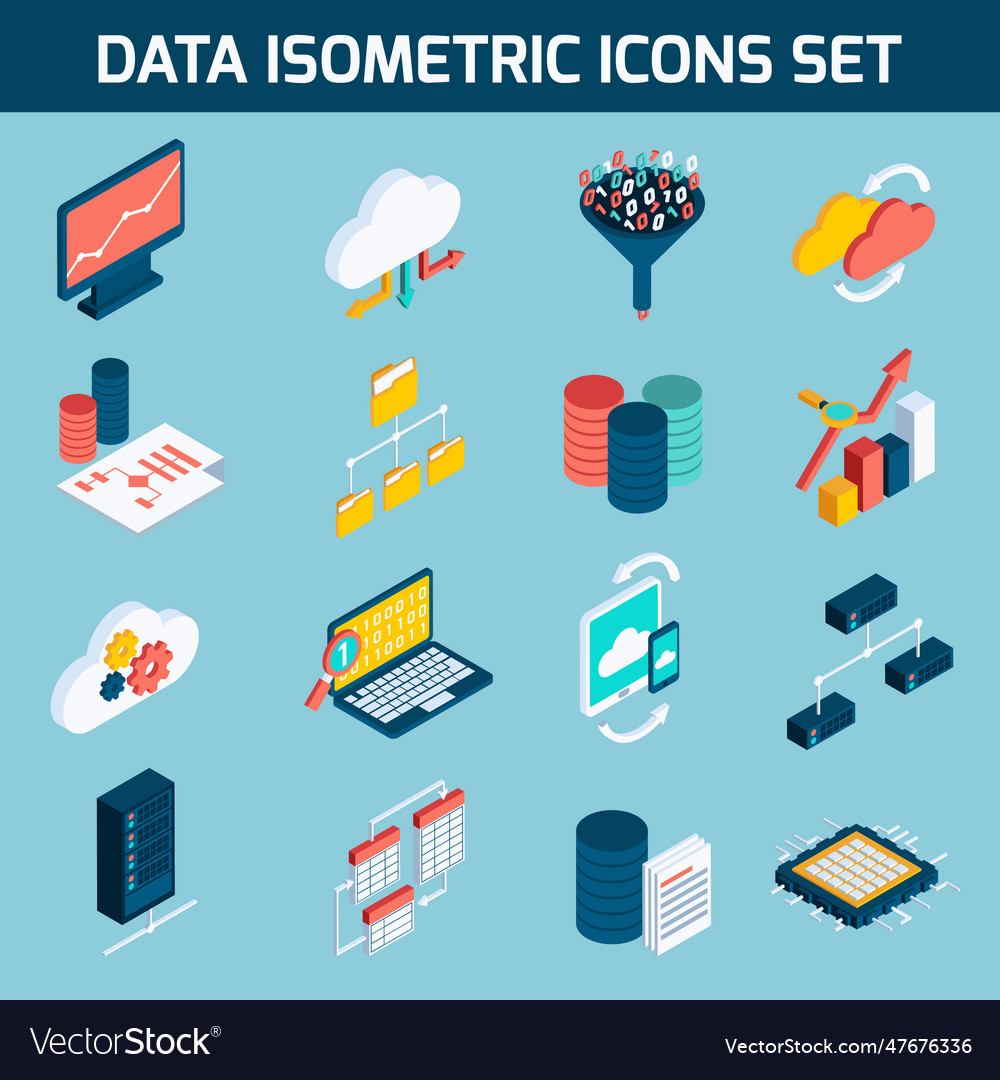 Data analysis icons