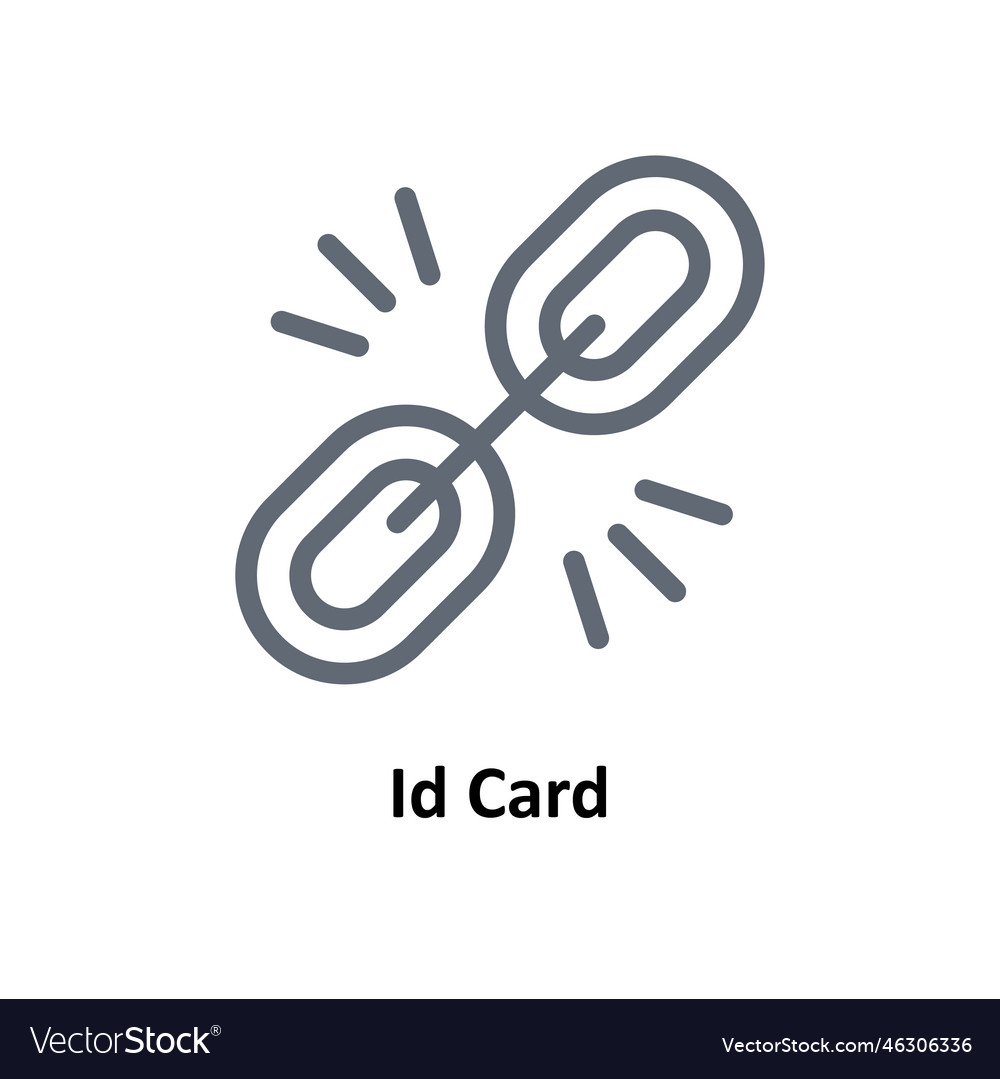 Link outline icons simple stock illus