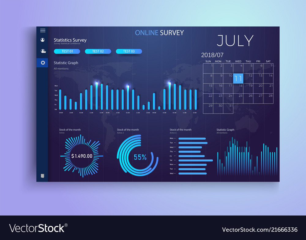 online survey checkliststatistics schedules vector image schedules online