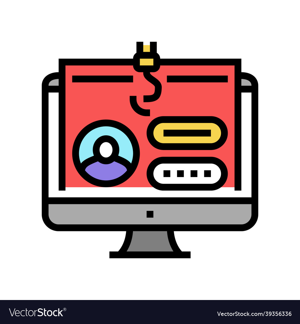 Password security system color icon vector image Password security system color icon