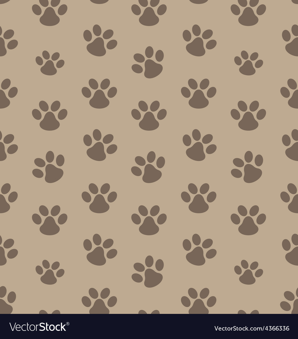Seamless Paw Print Texture