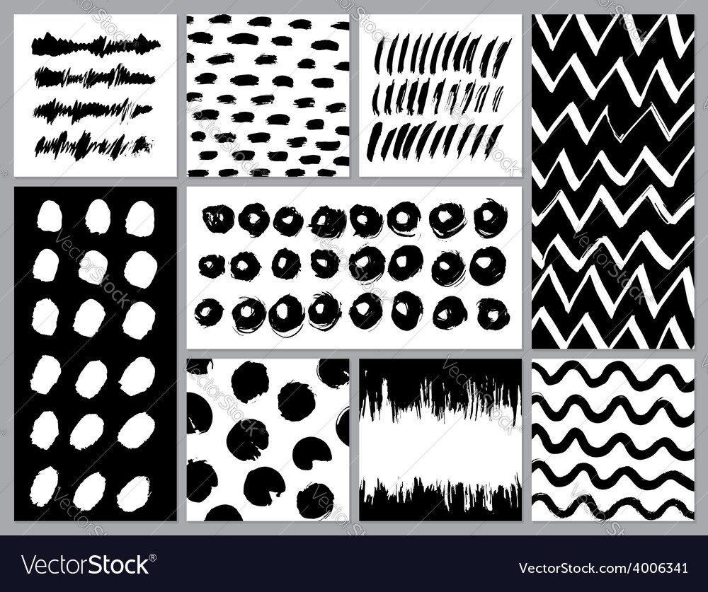 Abstract Blot and Scribble Patterns