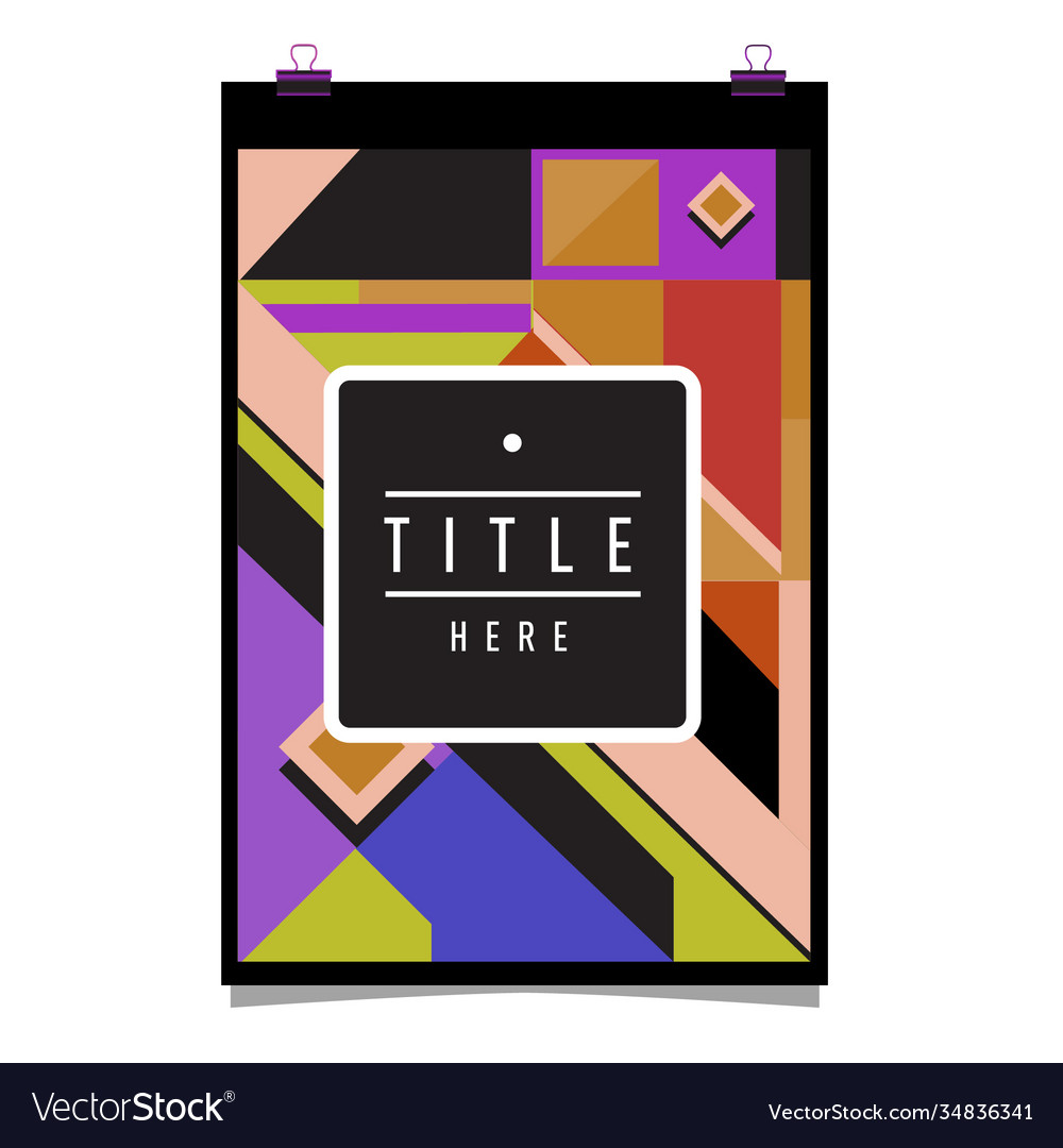 Abstract colorful geometric pattern background Vector Image Abstract colorful geometric pattern background