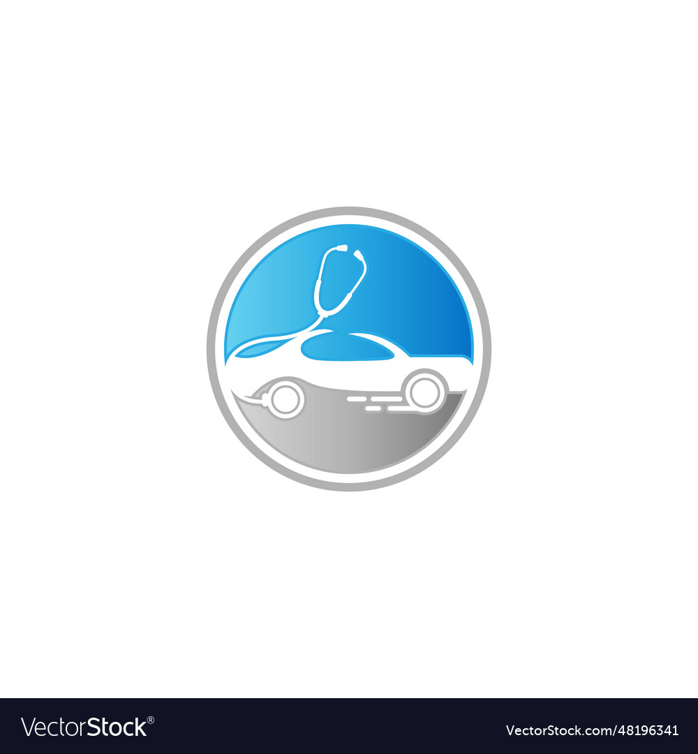 Car doctor service logo design car Royalty Free Vector Image