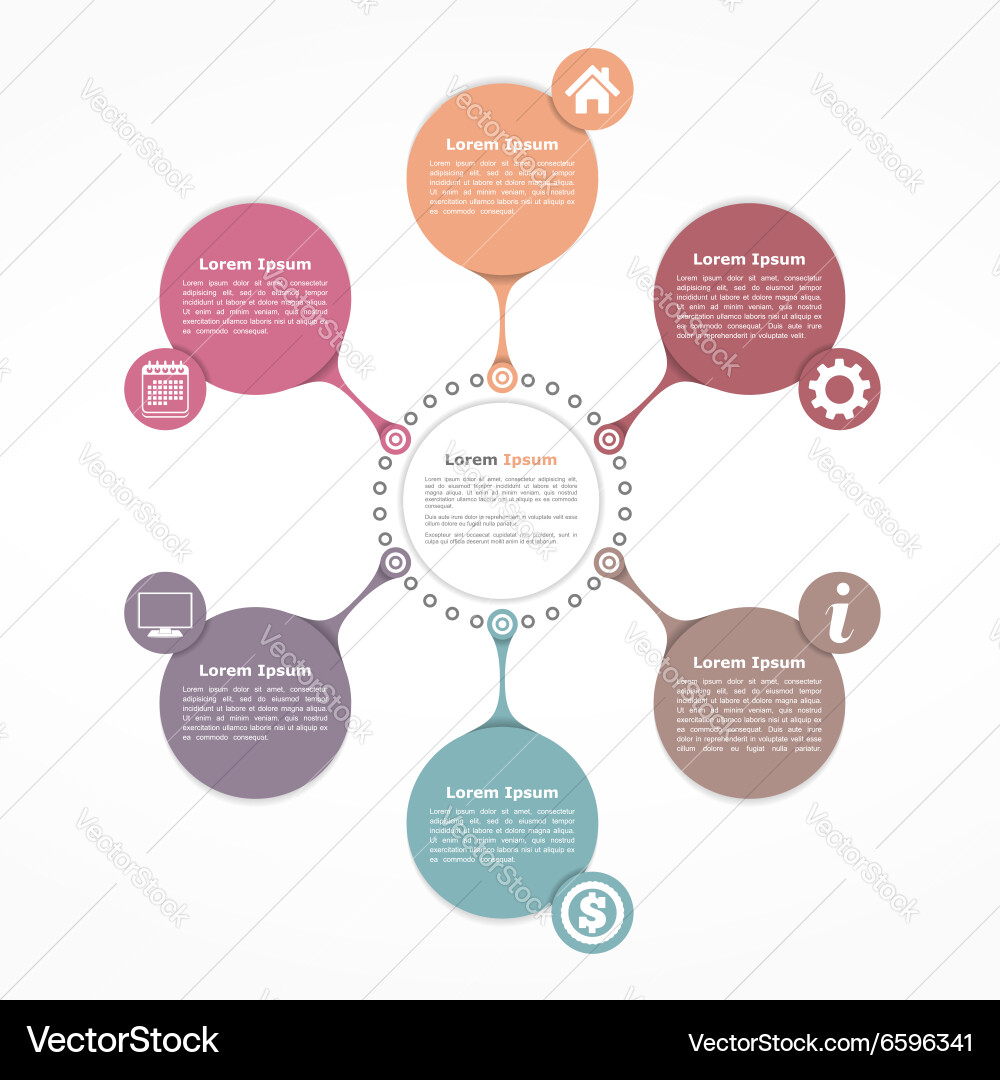 Circle diagram Royalty Free Vector Image - VectorStock