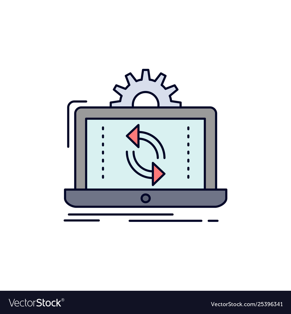 Data processing analysis reporting sync flat vector image Data processing analysis reporting sync flat