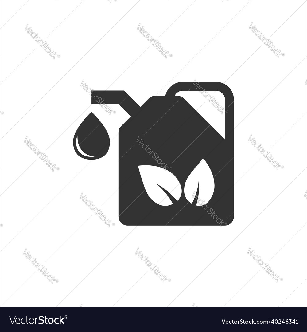 Gasoline canister icon in flat style petrol can Vector Image