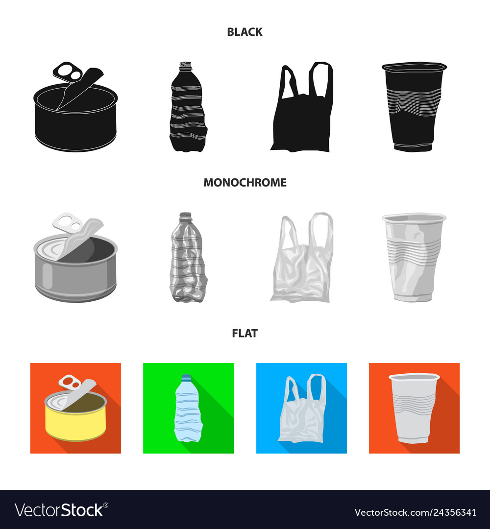 Isoliertes Objekt aus Dump und Sortierlogo-Set vector image Isoliertes Objekt aus Dump und Sortierlogo-Set