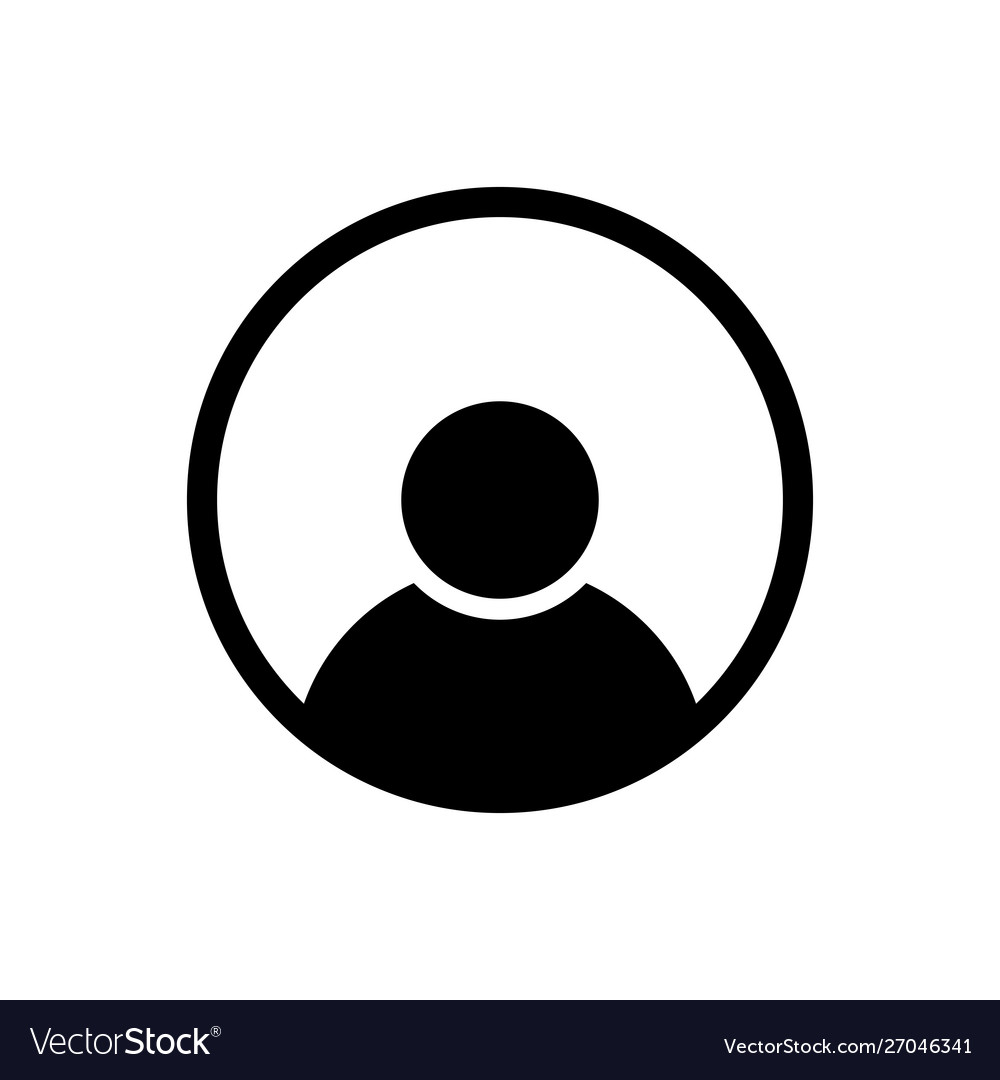 Person icon in line style man symbol Royalty Free Vector