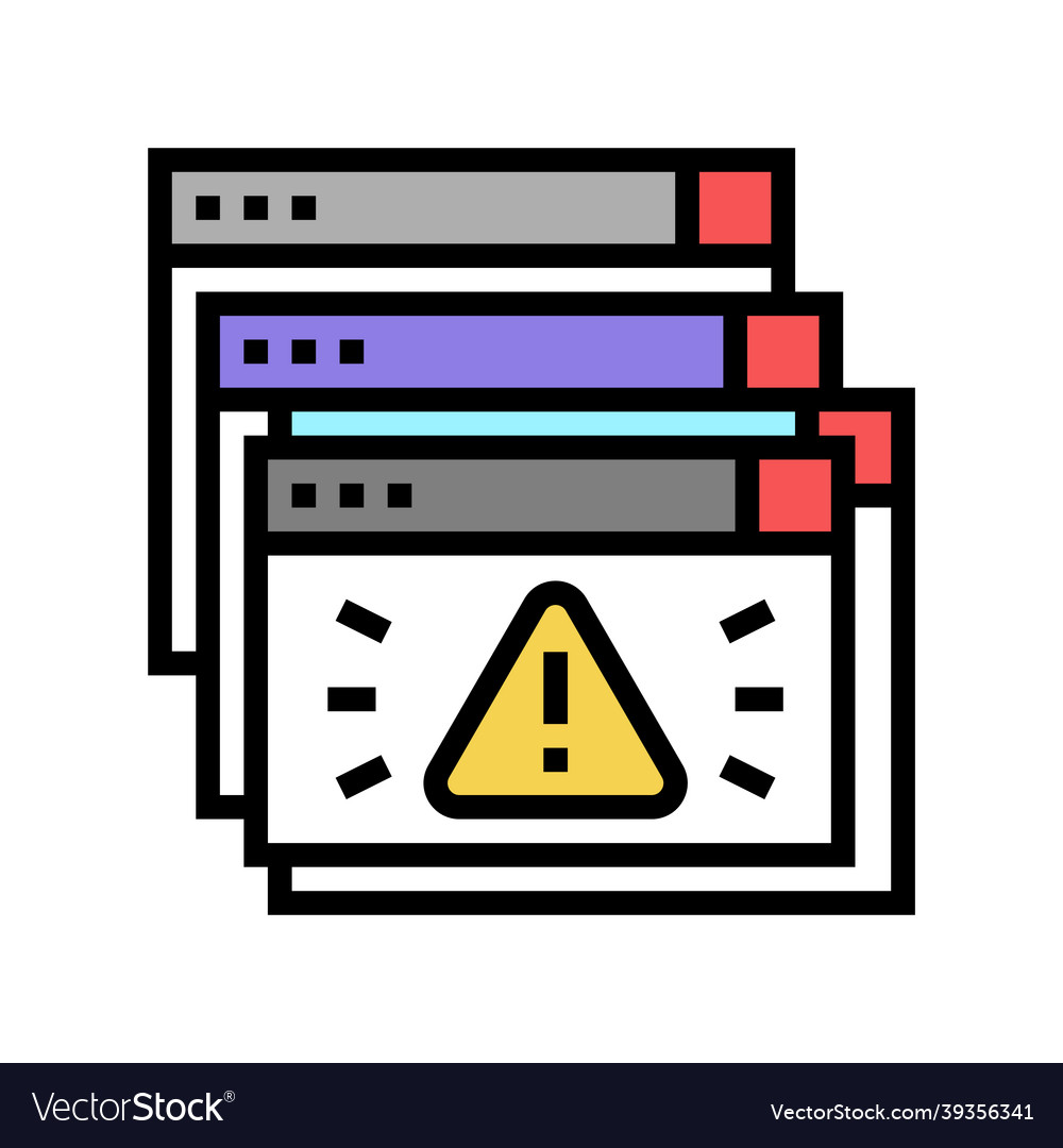 Program security technology color icon vector image Program security technology color icon