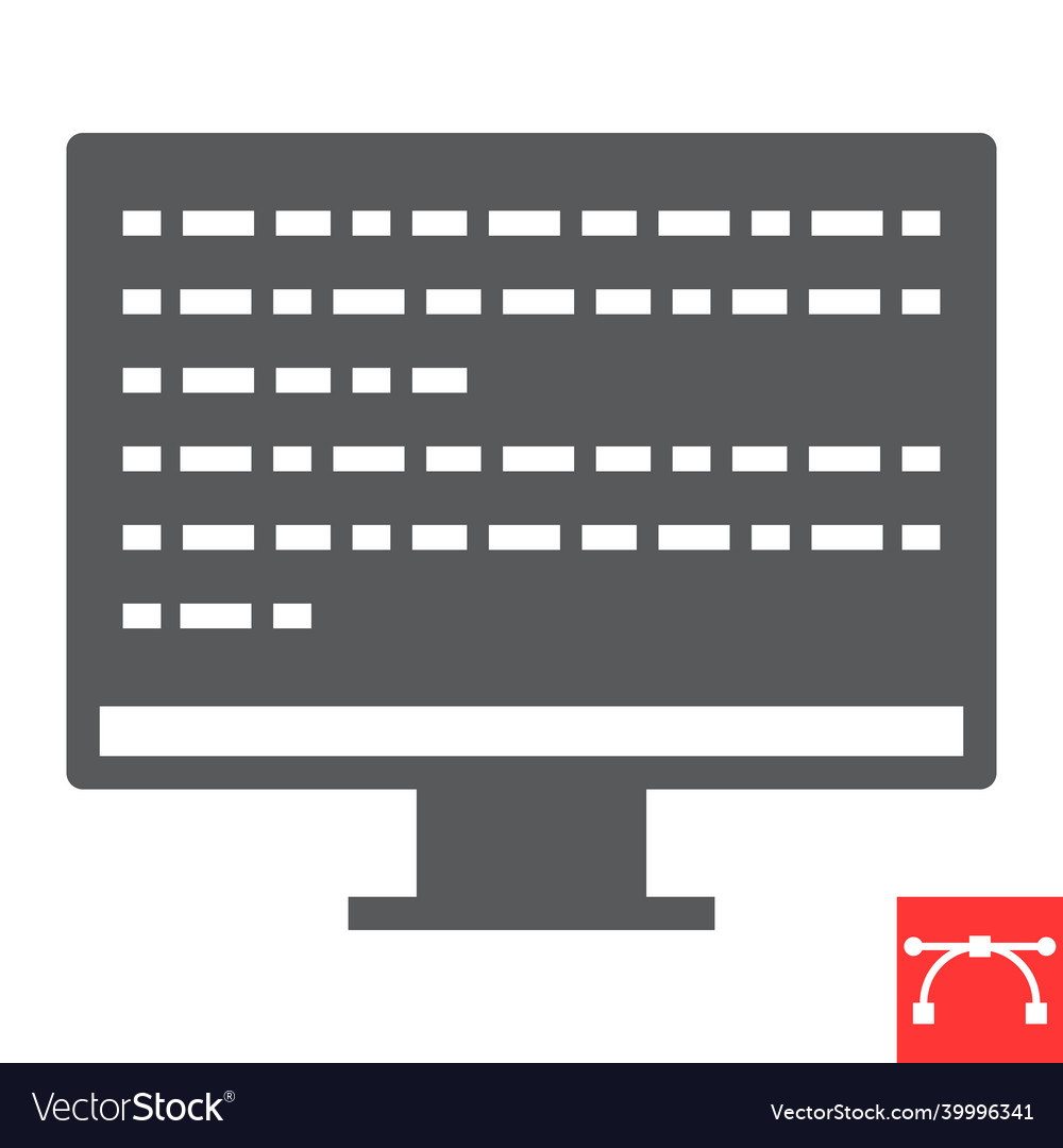 Programming glyph icon
