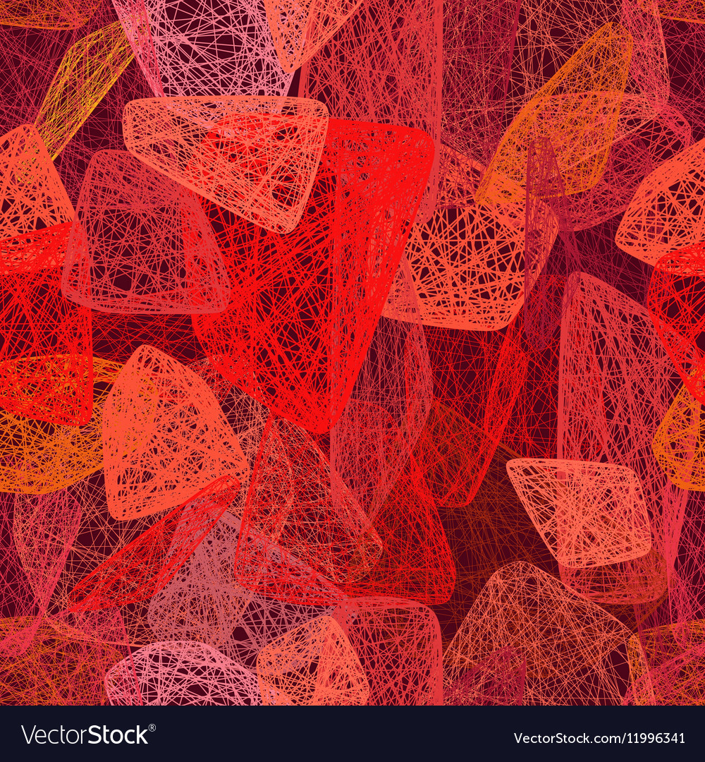 Red abstract shapes seamless pattern blood