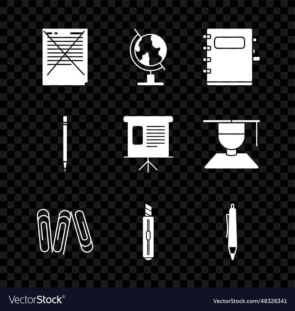 Set exam paper with incorrect answers survey Vector Image Set exam paper with incorrect answers survey