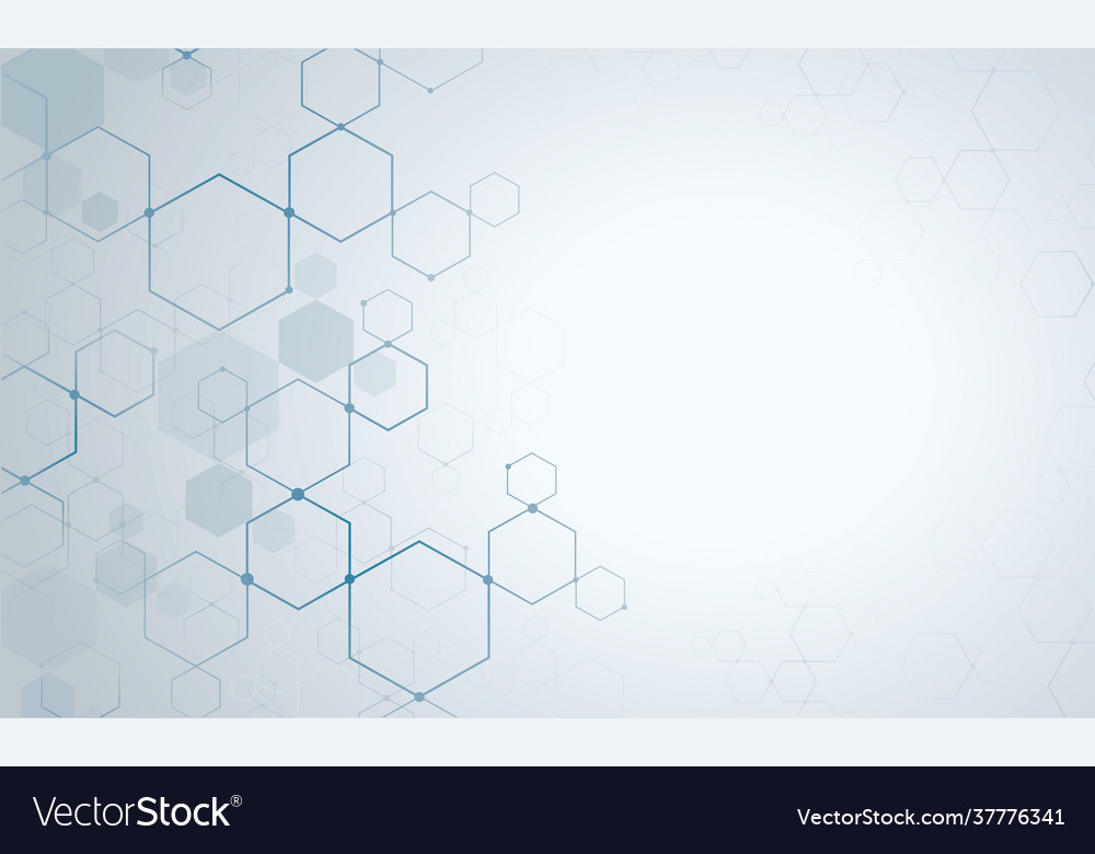 Shape hexagon concept design vector image Shape hexagon concept design