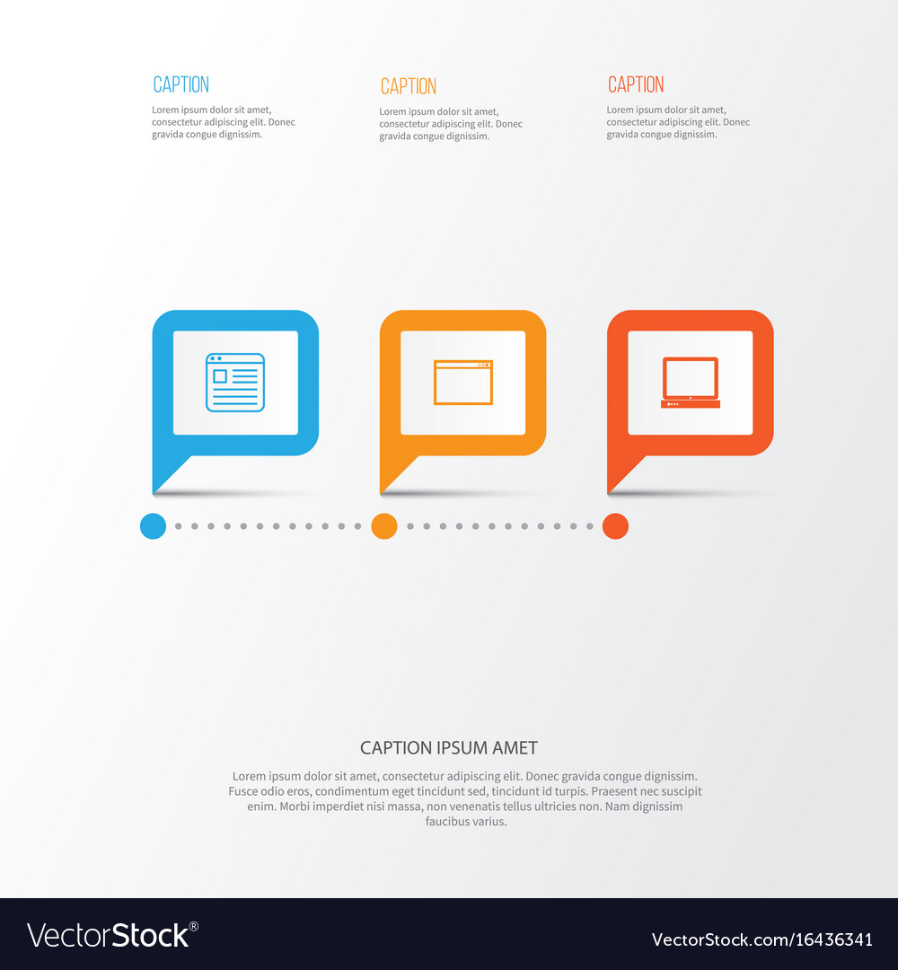 Web-Symbole Set Sammlung der Website pc Programm