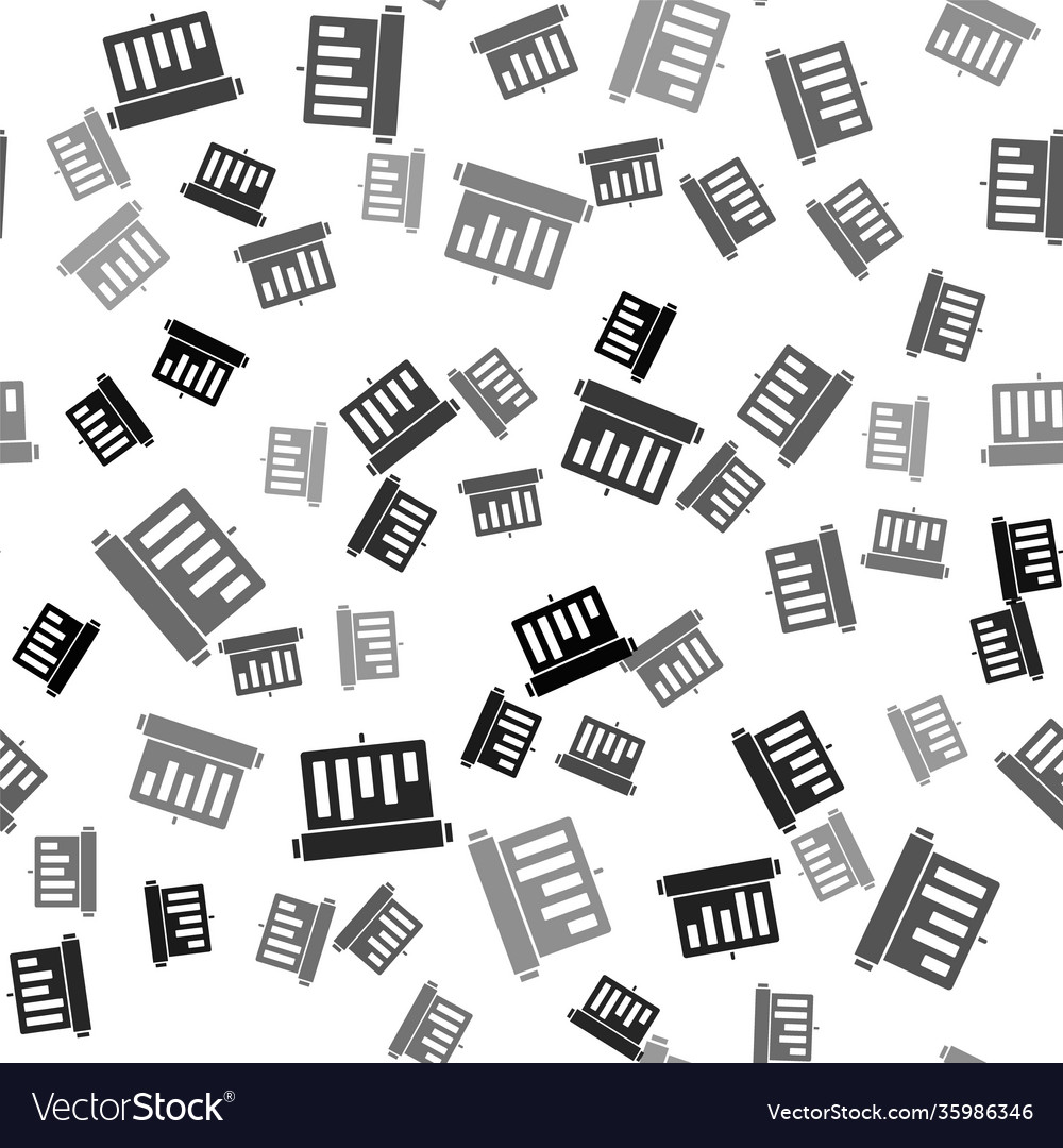 Black board with graph chart icon isolated vector image Black board with graph chart icon isolated
