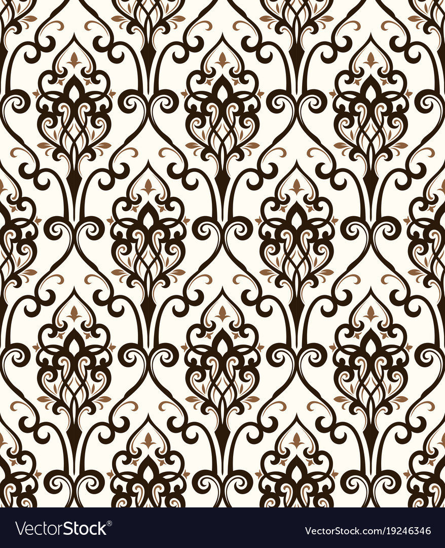 Damask seamless pattern
